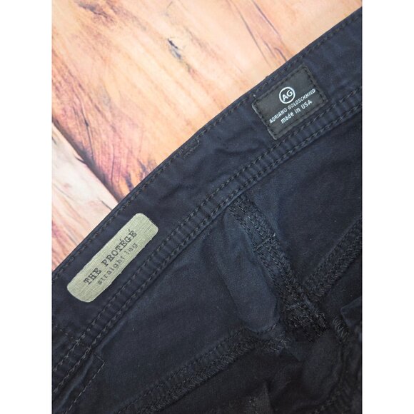 AG Adriano Goldschmeid Mens The Protégé Straight Pants 32X34 Sateen - Picture 4 of 9